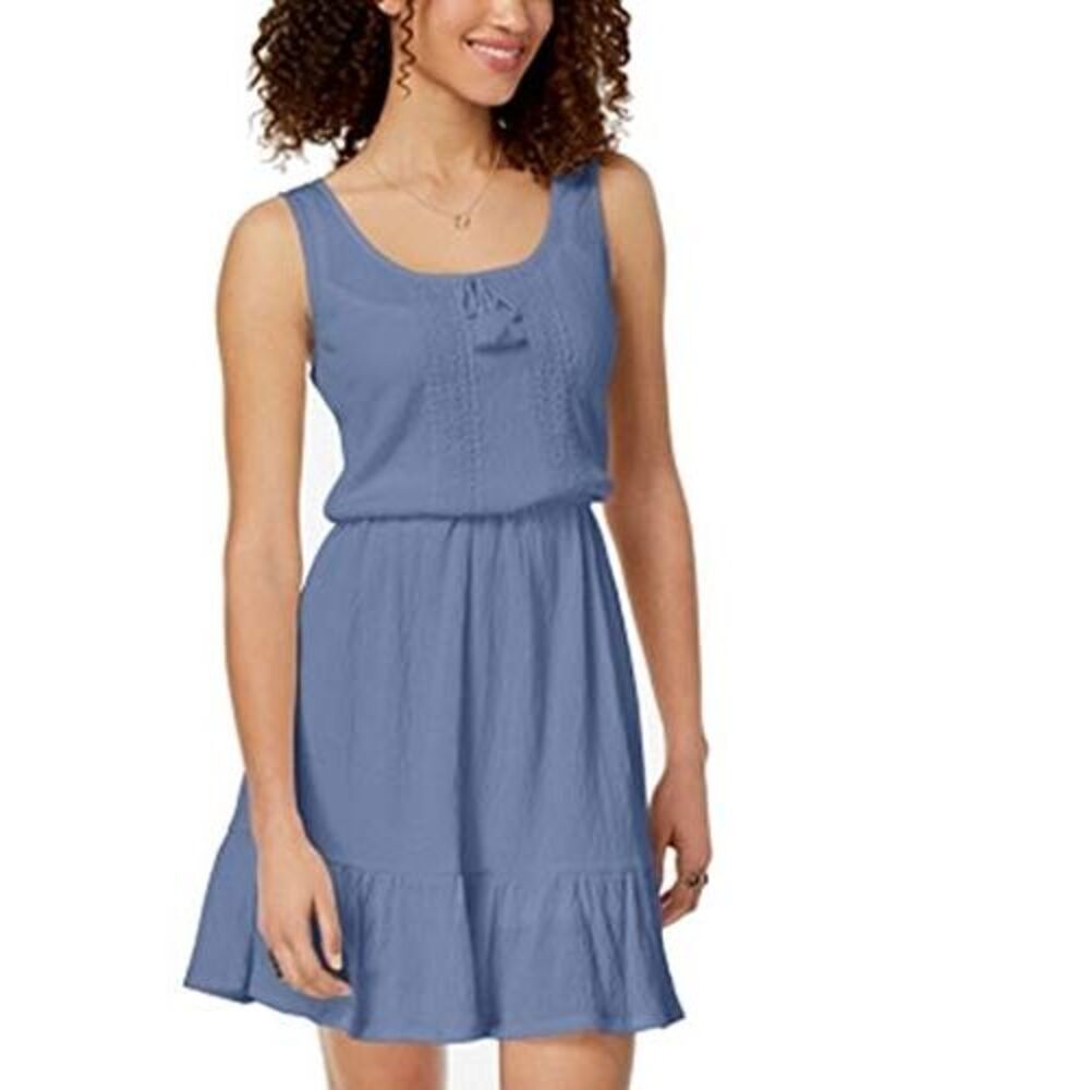 Be Bop Juniors Ruffled Hem Peasant Dress